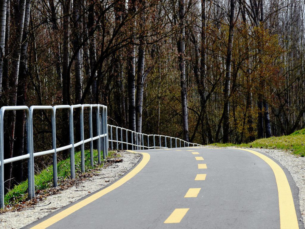 You can find some pretty sweet bike paths in Hungary.