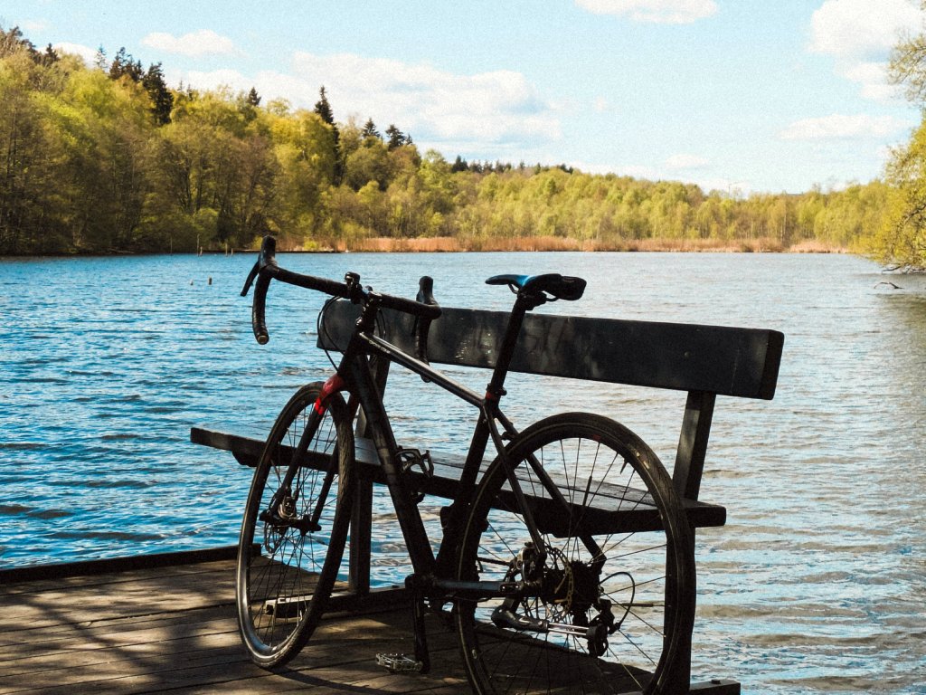 Cycling in Central Europe often means riding along major waterways.