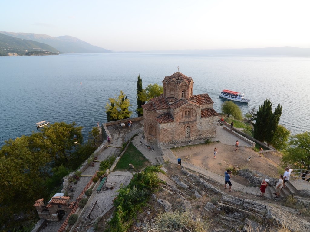 The Albanian Blue Ribbon Trail starts at the shores of Lake Ohrid.