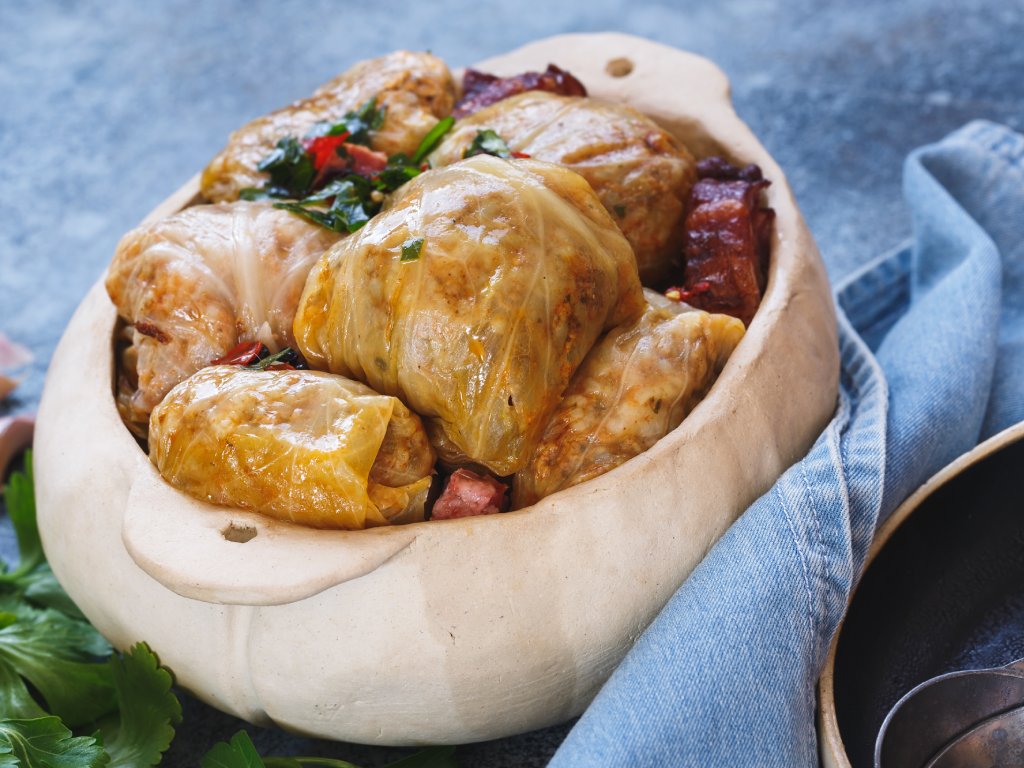 Sarmale, Romania's version of cabbage rolls.