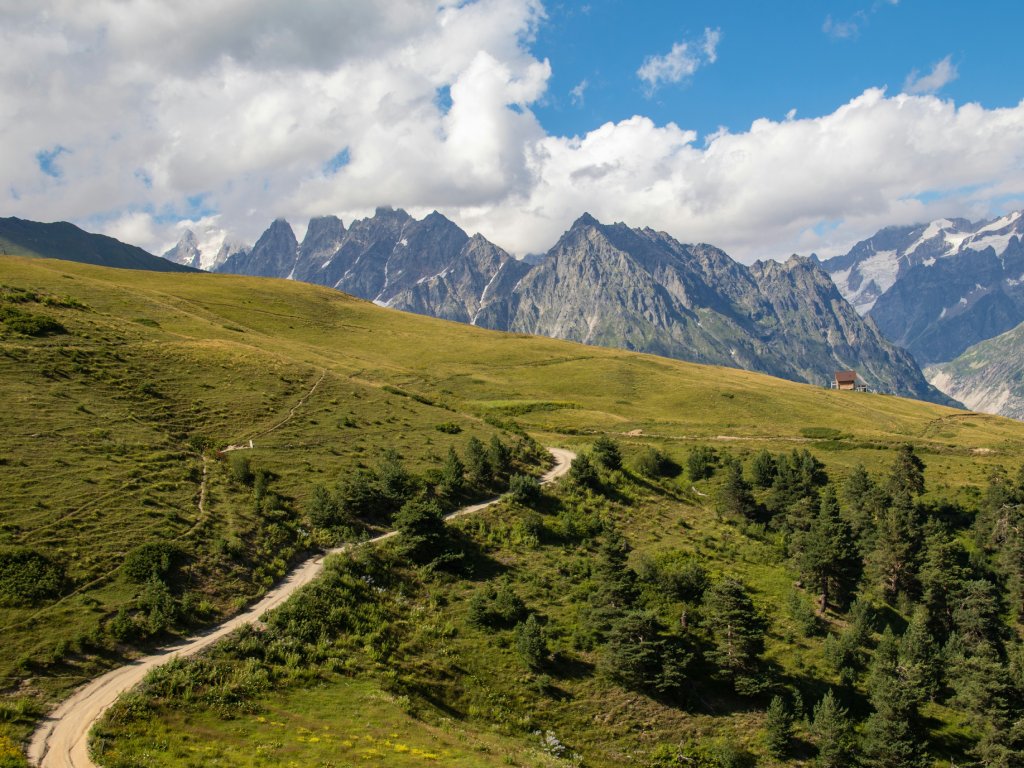 Cycling in the Svaneti region guarantees epic scenery.